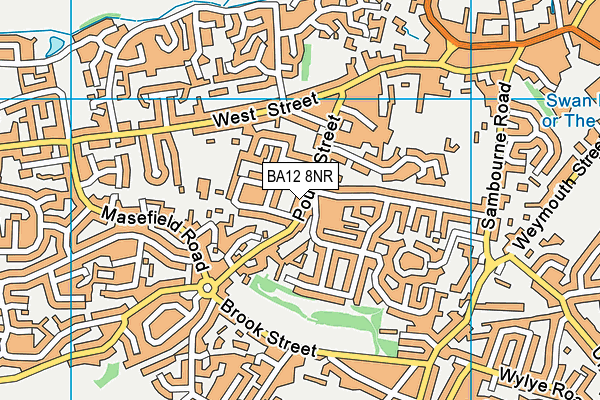 BA12 8NR map - OS VectorMap District (Ordnance Survey)