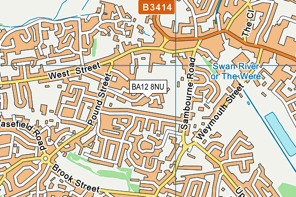 BA12 8NU map - OS VectorMap District (Ordnance Survey)