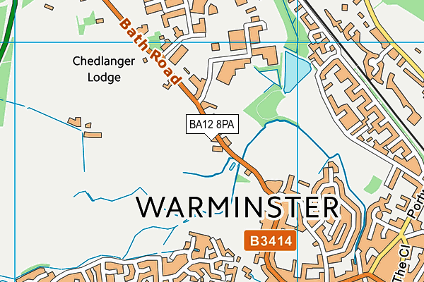 BA12 8PA map - OS VectorMap District (Ordnance Survey)