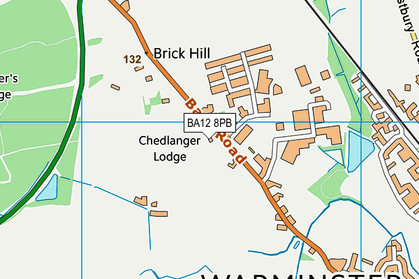 BA12 8PB map - OS VectorMap District (Ordnance Survey)