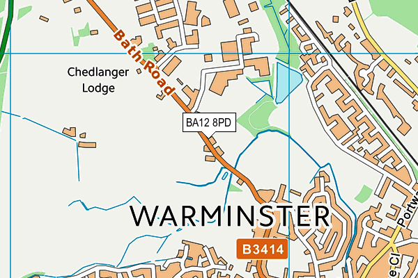 BA12 8PD map - OS VectorMap District (Ordnance Survey)