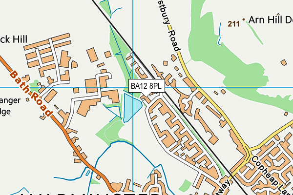 BA12 8PL map - OS VectorMap District (Ordnance Survey)