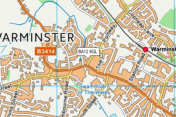 BA12 8QL map - OS VectorMap District (Ordnance Survey)