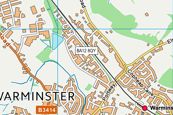 BA12 8QY map - OS VectorMap District (Ordnance Survey)