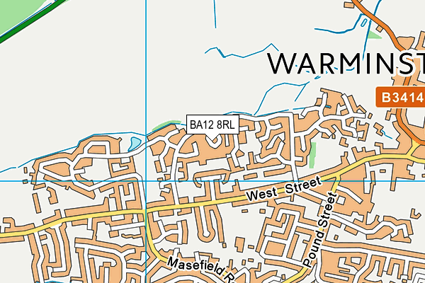 BA12 8RL map - OS VectorMap District (Ordnance Survey)