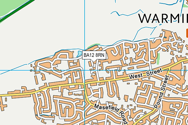 BA12 8RN map - OS VectorMap District (Ordnance Survey)