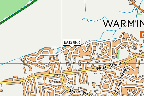 BA12 8RR map - OS VectorMap District (Ordnance Survey)