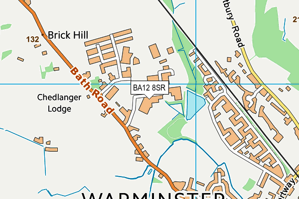 BA12 8SR map - OS VectorMap District (Ordnance Survey)