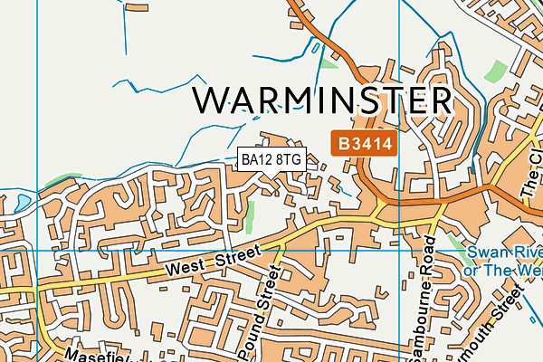 BA12 8TG map - OS VectorMap District (Ordnance Survey)