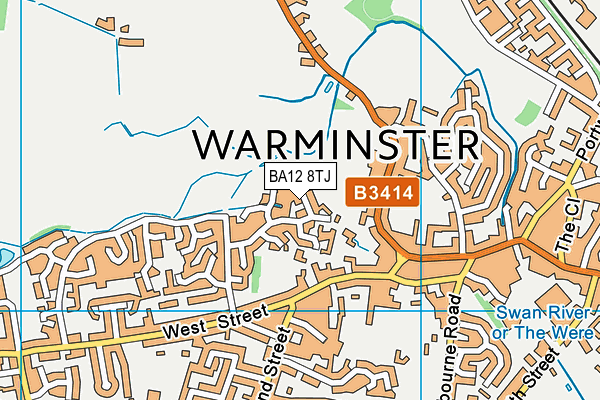 BA12 8TJ map - OS VectorMap District (Ordnance Survey)