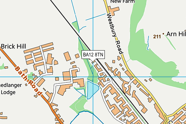 BA12 8TN map - OS VectorMap District (Ordnance Survey)