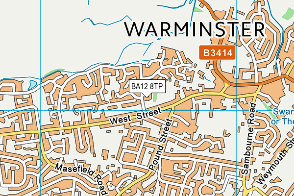 BA12 8TP map - OS VectorMap District (Ordnance Survey)