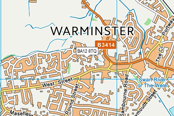 BA12 8TQ map - OS VectorMap District (Ordnance Survey)