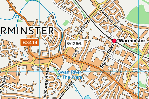 BA12 9AL map - OS VectorMap District (Ordnance Survey)