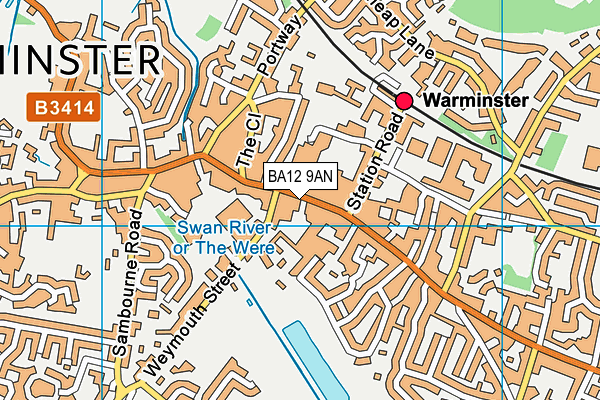 Harridges Health & Fitness Studio map (BA12 9AN) - OS VectorMap District (Ordnance Survey)