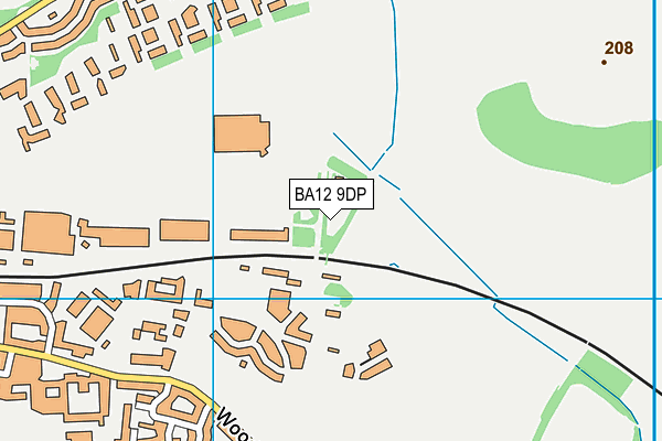 BA12 9DP map - OS VectorMap District (Ordnance Survey)