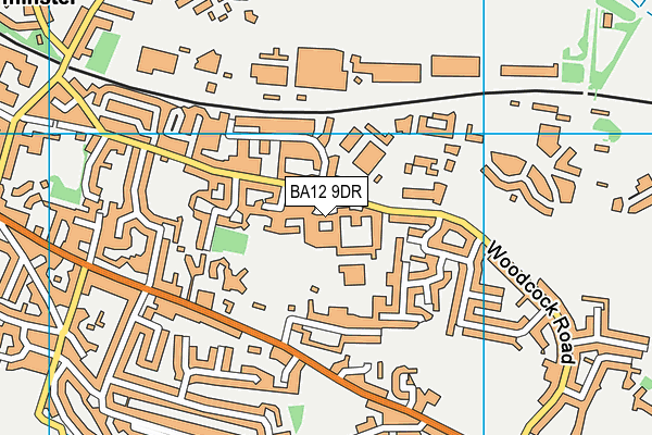 BA12 9DR map - OS VectorMap District (Ordnance Survey)
