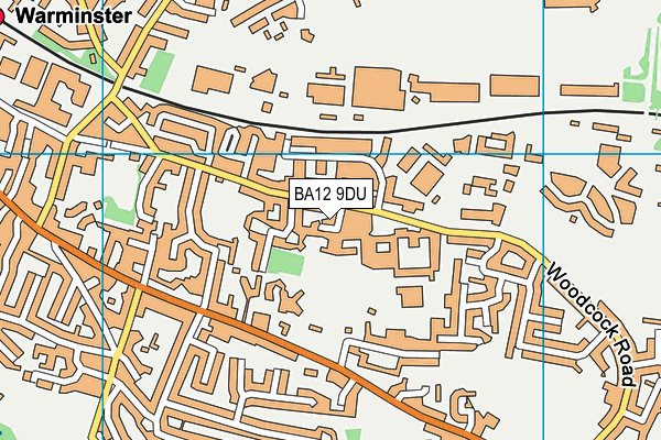 BA12 9DU map - OS VectorMap District (Ordnance Survey)