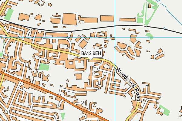 BA12 9EH map - OS VectorMap District (Ordnance Survey)