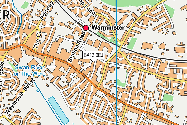 BA12 9EJ map - OS VectorMap District (Ordnance Survey)