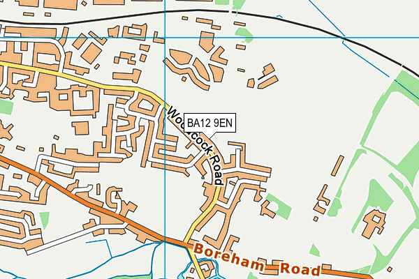 BA12 9EN map - OS VectorMap District (Ordnance Survey)