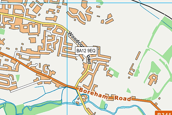 BA12 9EQ map - OS VectorMap District (Ordnance Survey)