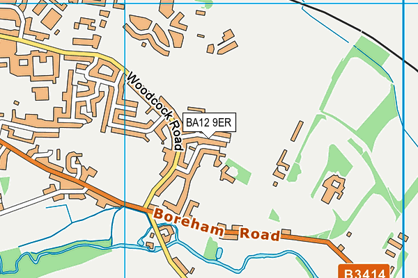 BA12 9ER map - OS VectorMap District (Ordnance Survey)