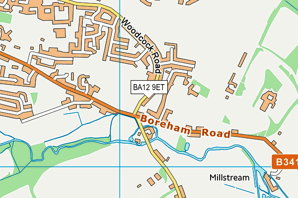 BA12 9ET map - OS VectorMap District (Ordnance Survey)