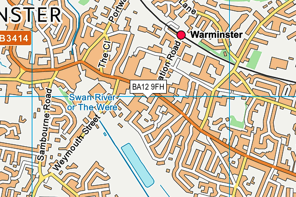 BA12 9FH map - OS VectorMap District (Ordnance Survey)