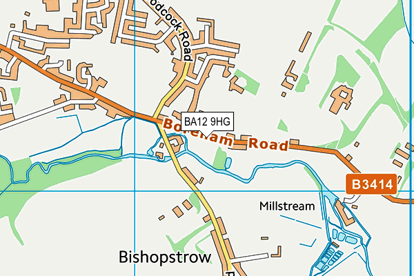 BA12 9HG map - OS VectorMap District (Ordnance Survey)
