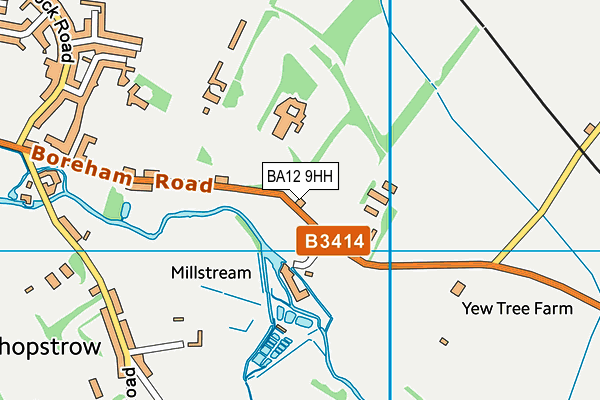 Bishopstrow Hotel & Spa map (BA12 9HH) - OS VectorMap District (Ordnance Survey)