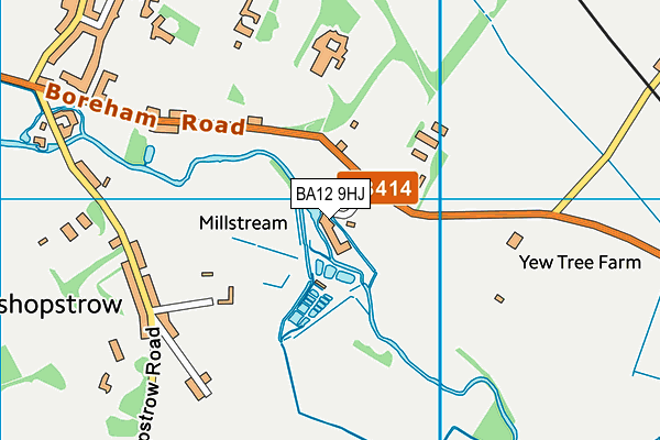 BA12 9HJ map - OS VectorMap District (Ordnance Survey)