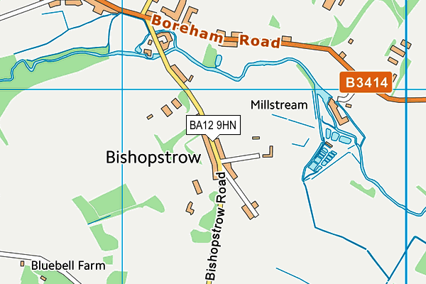 Bishopstrow Fields map (BA12 9HN) - OS VectorMap District (Ordnance Survey)
