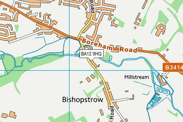 BA12 9HQ map - OS VectorMap District (Ordnance Survey)