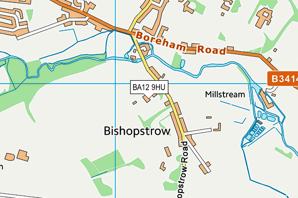Bishopstrow College map (BA12 9HU) - OS VectorMap District (Ordnance Survey)