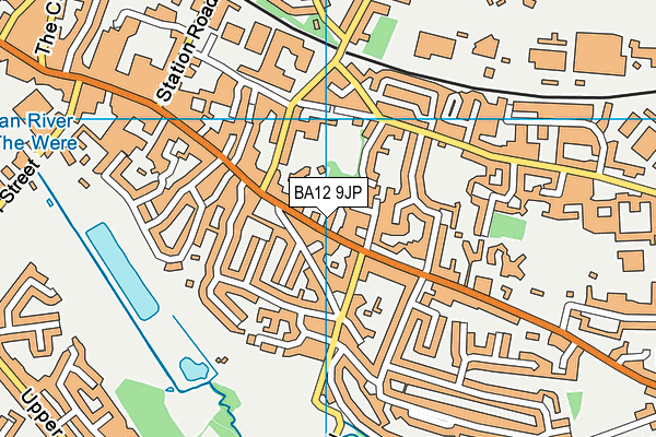 BA12 9JP map - OS VectorMap District (Ordnance Survey)