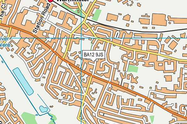 BA12 9JS map - OS VectorMap District (Ordnance Survey)