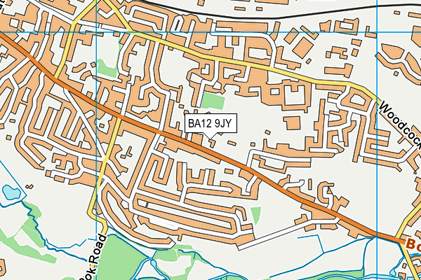St Johns C Of E Primary School map (BA12 9JY) - OS VectorMap District (Ordnance Survey)