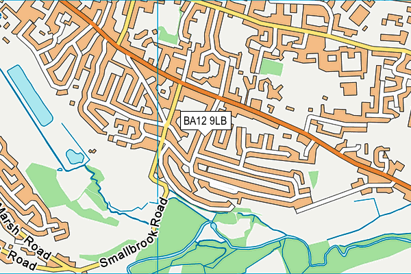 BA12 9LB map - OS VectorMap District (Ordnance Survey)