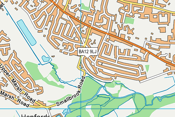 BA12 9LJ map - OS VectorMap District (Ordnance Survey)