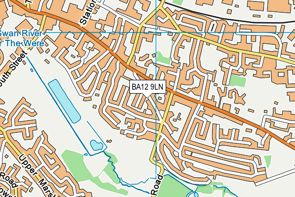 BA12 9LN map - OS VectorMap District (Ordnance Survey)