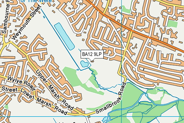 BA12 9LP map - OS VectorMap District (Ordnance Survey)