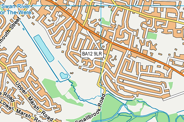 BA12 9LR map - OS VectorMap District (Ordnance Survey)