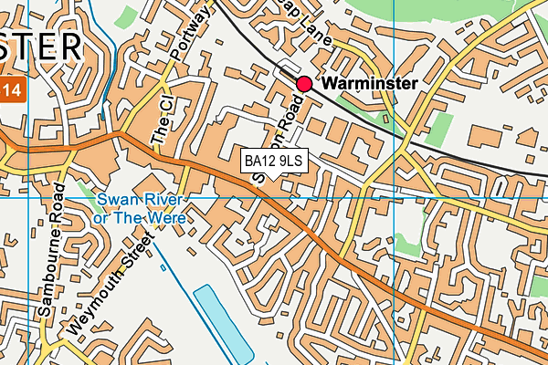 BA12 9LS map - OS VectorMap District (Ordnance Survey)