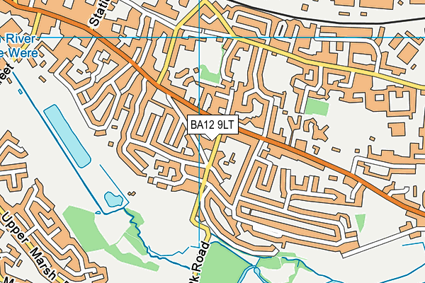 BA12 9LT map - OS VectorMap District (Ordnance Survey)