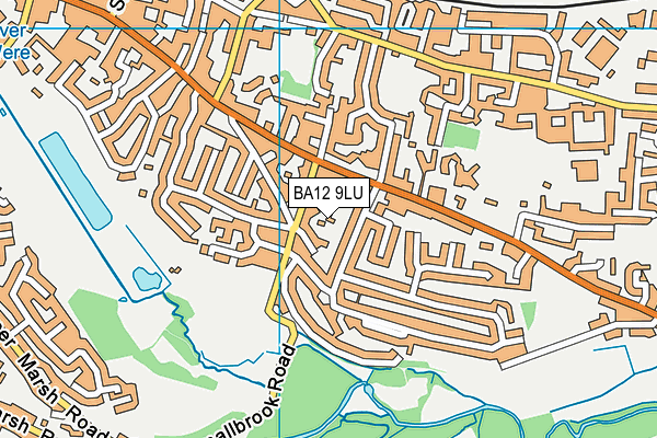 BA12 9LU map - OS VectorMap District (Ordnance Survey)