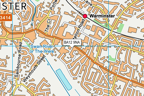 BA12 9NA map - OS VectorMap District (Ordnance Survey)