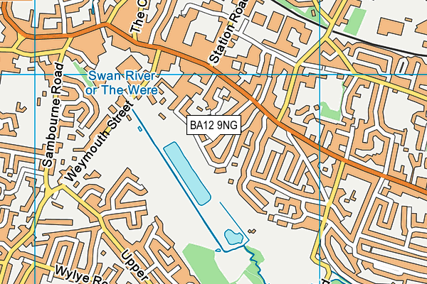 BA12 9NG map - OS VectorMap District (Ordnance Survey)