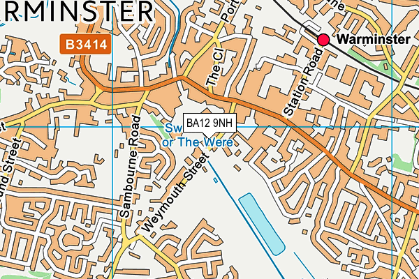 BA12 9NH map - OS VectorMap District (Ordnance Survey)