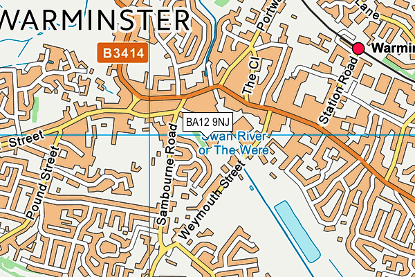 BA12 9NJ map - OS VectorMap District (Ordnance Survey)